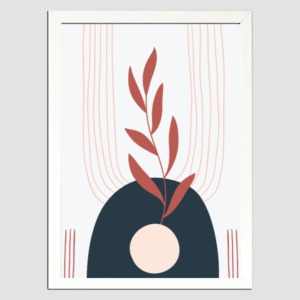 Minimalist Abstract Botanical Wall Art – Modern Framed Print for Home & Office Decor - Image 6