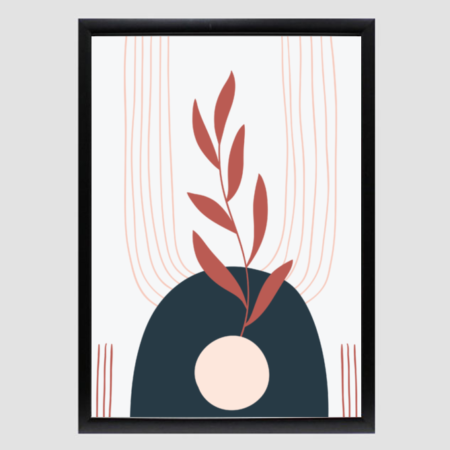 Minimalist Abstract Botanical Wall Art – Modern Framed Print for Home & Office Decor - Image 5