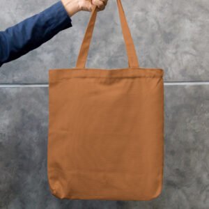 Premium 100% Cotton Canvas Tote Bag | Eco-Friendly & Double-Stitched | Long Handle - Image 3
