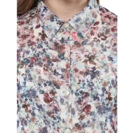 Generic Women's Polyester Chiffon Printed Sleeveless Dress (Multicolor) - Image 2